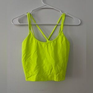 Green crop top